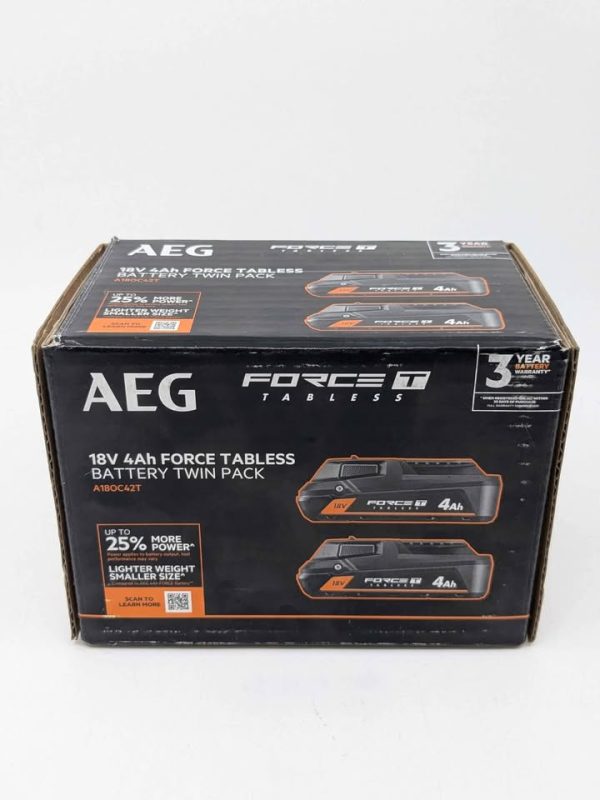 AEG 4Ah Battery Twin Pack - BL375884