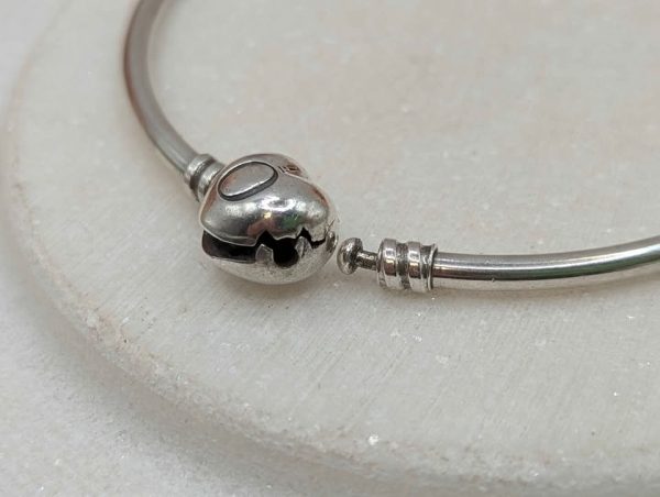 Pandora Sterling Silver Bangle (7.3gms) - BP375980 - Image 7