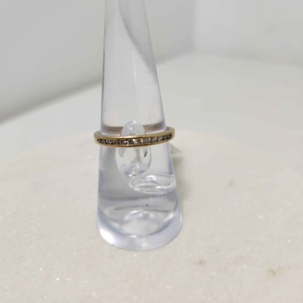 LADIES 9CT YELLOW GOLD RING #GN374967 - Image 8