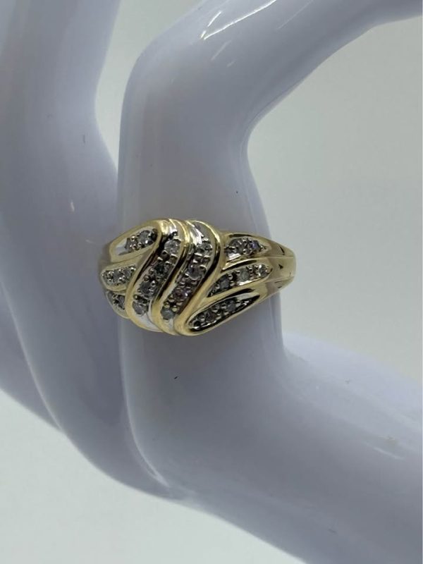 Ladies 9ct Gold Diamond Ring - BL372052 - Image 5