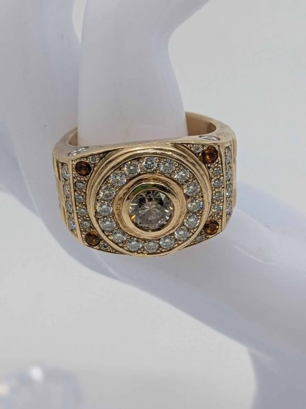 Men's 9ct Gold Diamond Dress Ring - BL338763 - Image 6