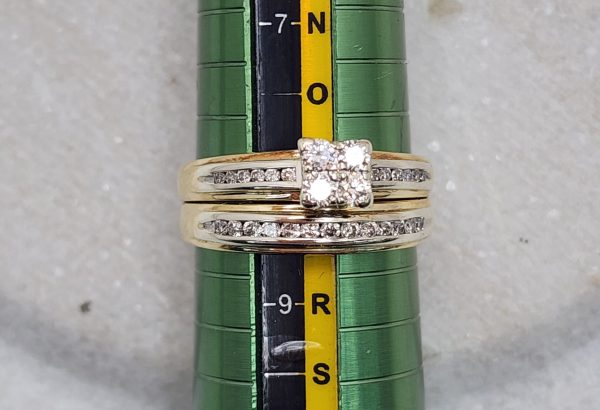 Ladies 9CT Yellow Gold Bridal Ring Set w/ Valuation - IP296348 - Image 14