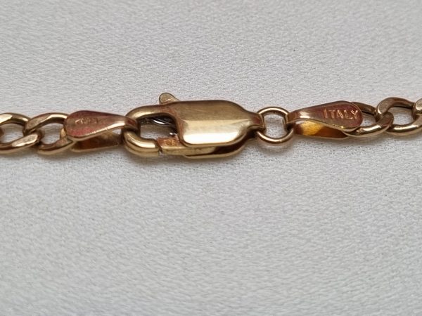 9ct Yellow Gold Figaro Link Necklace TW374013 - Image 4