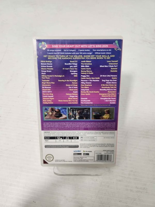 NINTENDO SWITCH LETS SING 2025 GAME #GN378465 - Image 2
