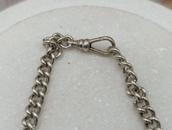 Ladies 925CT Sterling Silver Fob Chain Necklace (49.3gms) - BP367707 - Image 4