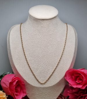 9ct Yellow Gold Belcher Link Necklace TW354563