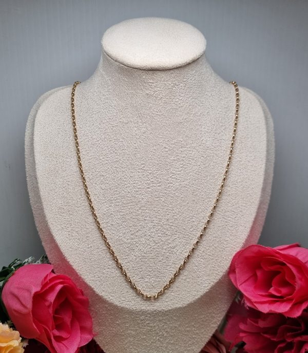 9ct Yellow Gold Belcher Link Necklace TW354563