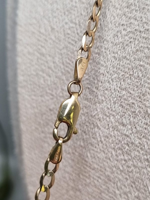 9ct Yellow Gold Curb Link Necklace TW370861 - Image 8