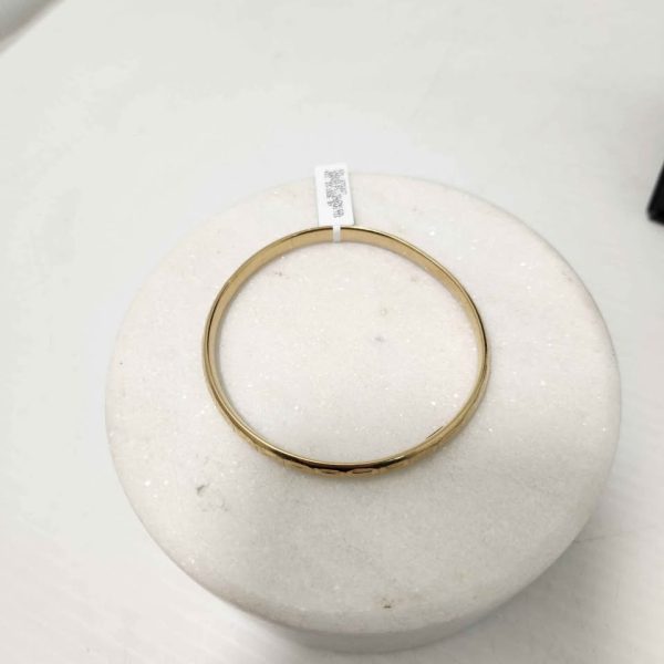 LADIES 9CT YELLOW GOLD BANGLE #GN375207 - Image 8
