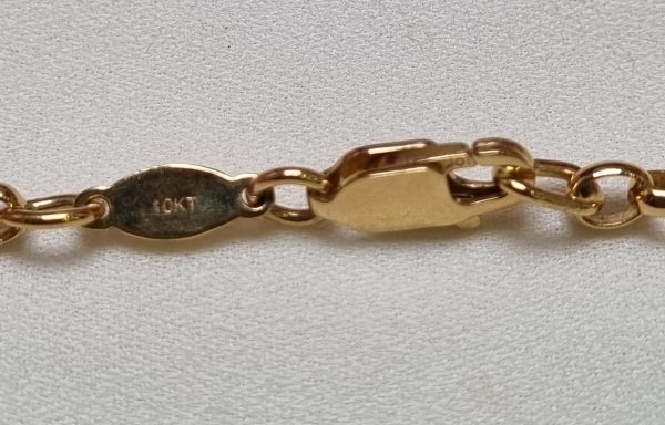 10ct Yellow Gold Belcher Link Necklace TW375746 - Image 7