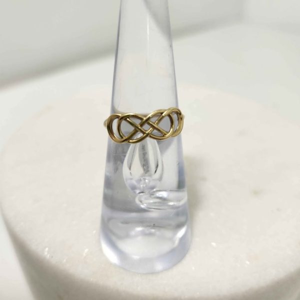 LADIES 9CT YELLOW GOLD RING #GN375294 - Image 6