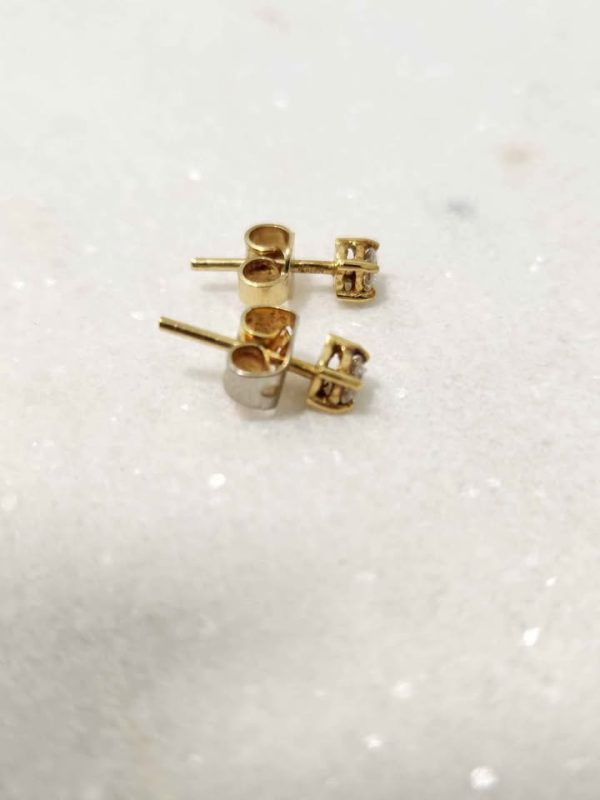 18CT YELLOW GOLD P EARRING #GN376541 - Image 4