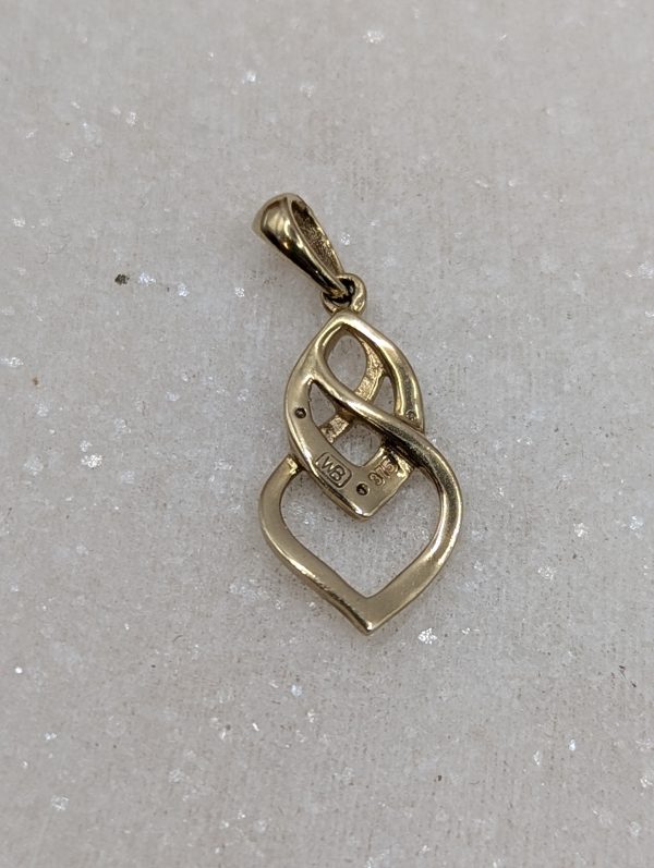 Ladies 9CT Yellow Gold Diamond Pendant (0.8gms) - BP335714 - Image 4