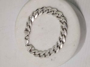 MENS 925CT SILVER BRACELET #GN379266