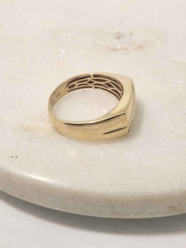 9CT YELLOW GOLD RING (SIZE:T) #GN384661 - Image 6