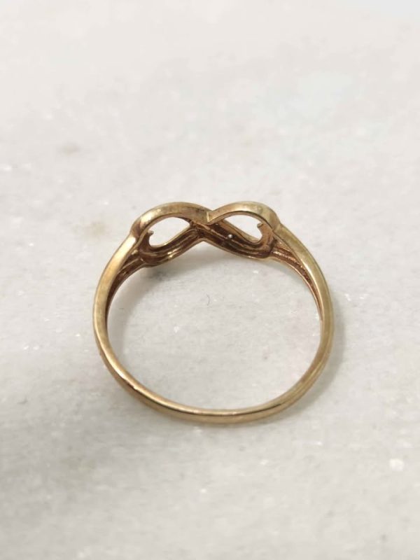 9CT YELLOW GOLD RING (SIZE:P) #GN379793 - Image 4