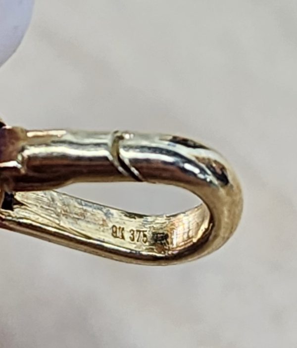 Ladies 9ct Yellow Gold Figaro Fob Chain - IP378339 - Image 14