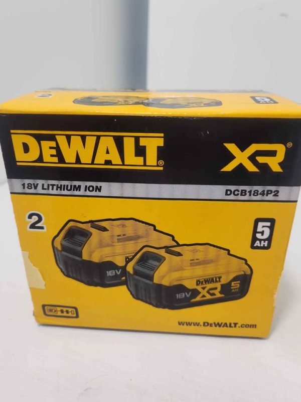 DEWALT BATTERY DCB184P2 IN BOX #GN383594 - Image 10