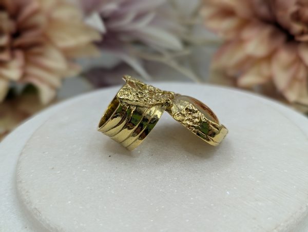Ladies Yves Saint Laurent Gold Metal Dress Ring - BP385321-2 - Image 4
