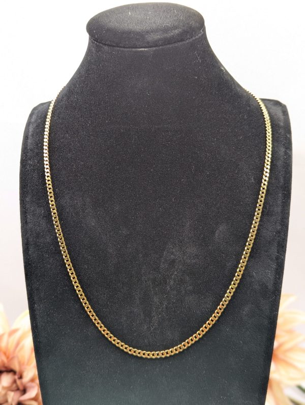 Unisex 9CT Yellow Gold Curblink Chain Necklace (8.9gms) - BP348723