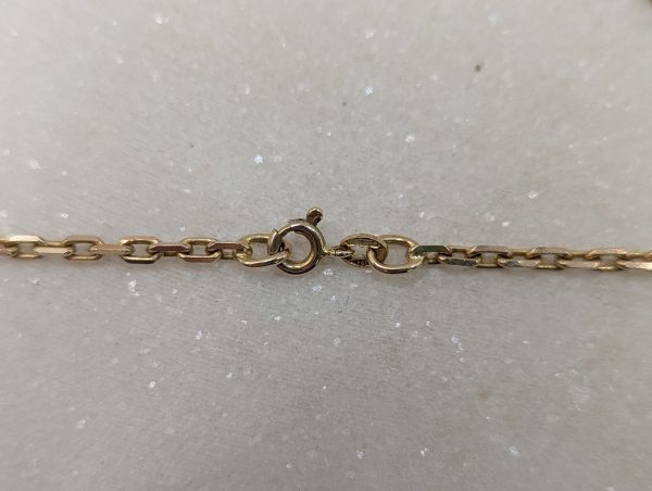 Ladies 9CT Yellow Gold Box Chain Necklace (9.8gms) - BP336288 - Image 5