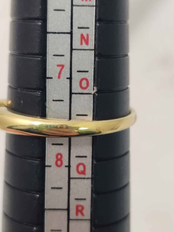 18CT YELLOW GOLD RING (SIZE:P) #GN384433 - Image 6