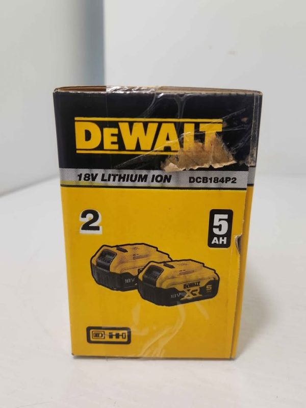DEWALT BATTERY DCB184P2 #GN383590 - Image 2