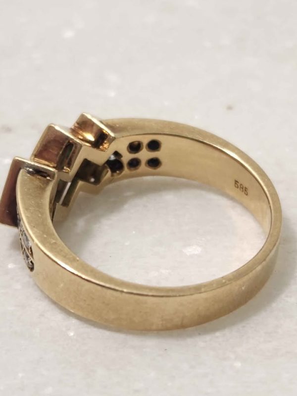 14CT YELLOW GOLD RING (SIZE:M) #GN381165 - Image 9