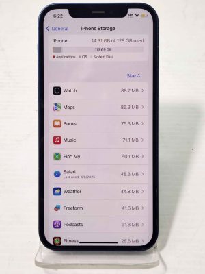 APPLE IPHONE 12 MOBILE PHONE-BLUE #GN383319