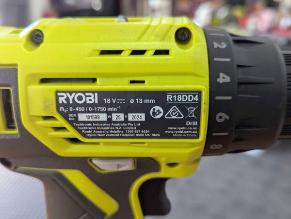Ryobi 18V ONE+ Drill Skin-Only (R18DD4) - BP359105 - Image 4