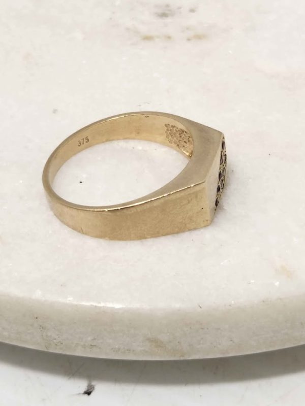 9CT YELLOW GOLD RING #GN381841 - Image 5