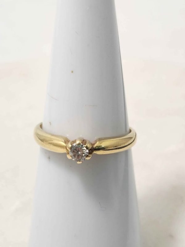 18CT YELLOW GOLD RING (SIZE:P) #GN384433 - Image 11