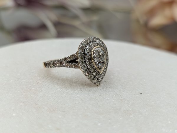 Ladies 9CT Yellow Gold Diamond Dress Ring (4.2ms) - BP331487 - Image 6
