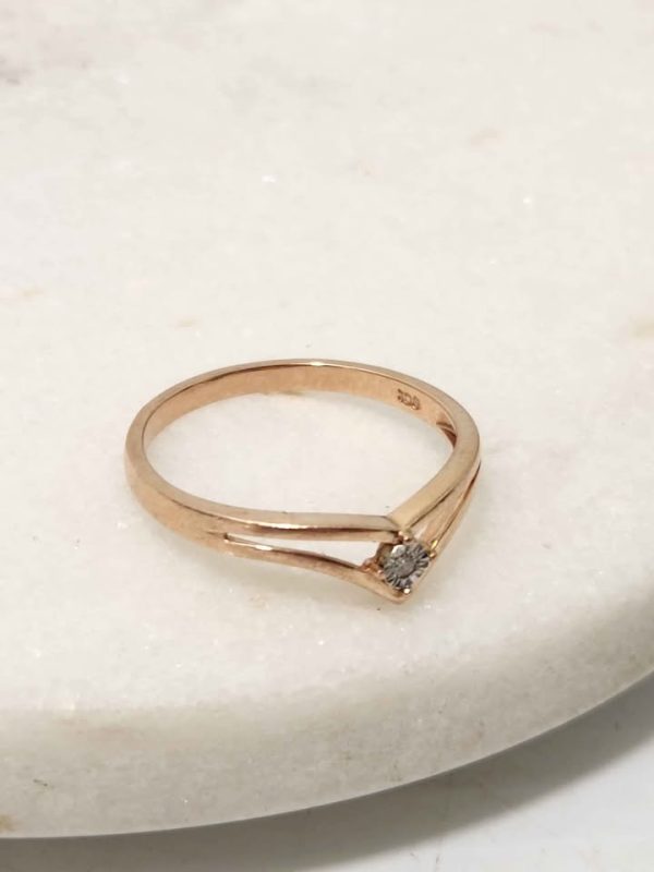 9CT ROSE GOLD RING (SIZE:Q) #GN384925 - Image 3