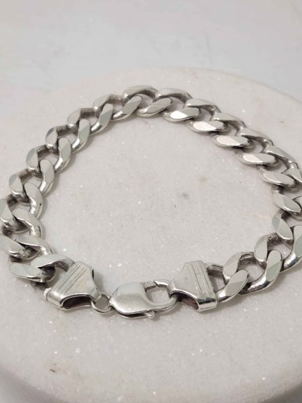 MENS 925CT SILVER BRACELET #GN379266 - Image 9