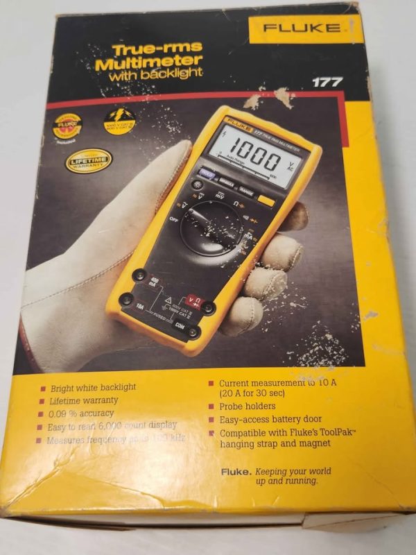 FLUKE MULTIMETER WITH LEADS #GN381909 - Image 4