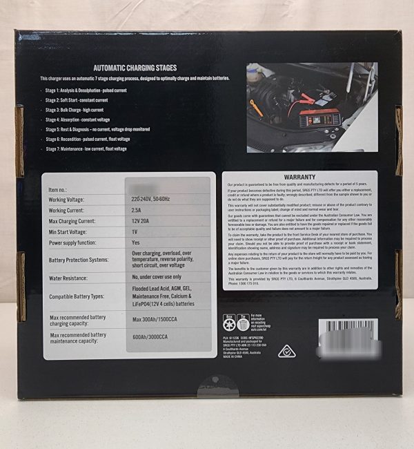SCA 12V 20 Amp Battery Charger - IP383964 - Image 8