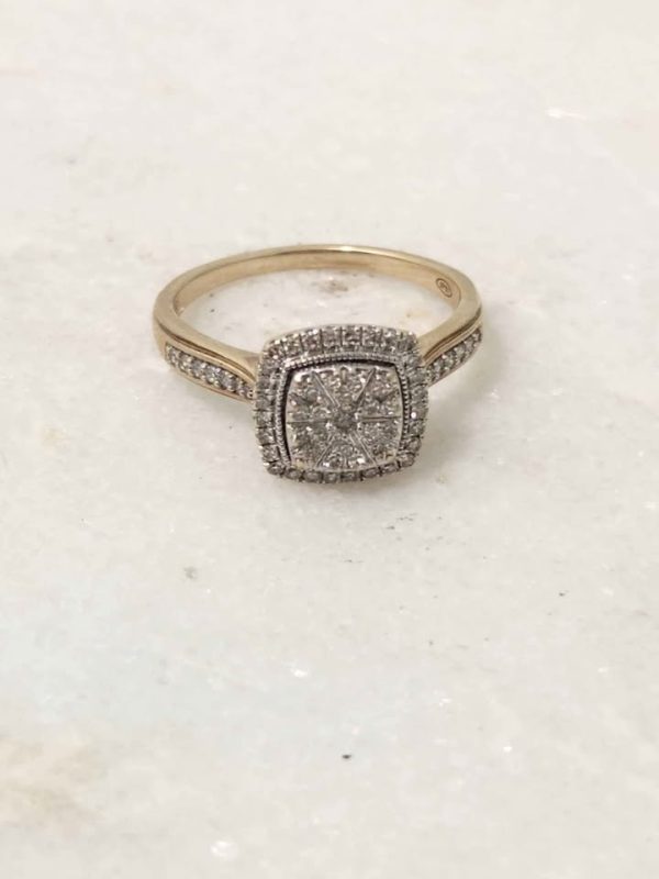 9CT YELLOW GOLD RING #GN383212 - Image 3