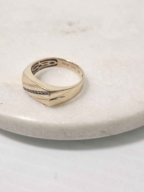 9CT YELLOW GOLD RING (SIZE:T) #GN384661 - Image 10