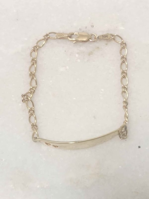 9CT YELLOW GOLD BABY BRACELET #GN382524 - Image 2