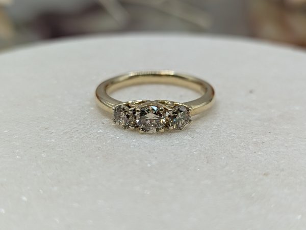 Ladies 14CT Yellow Gold Diamond Engagement Ring (3.5gms) - BP329743 - Image 2