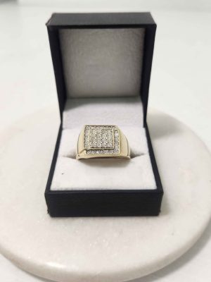 9CT YELLOW GOLD RING (SIZE:Y) #GN383545