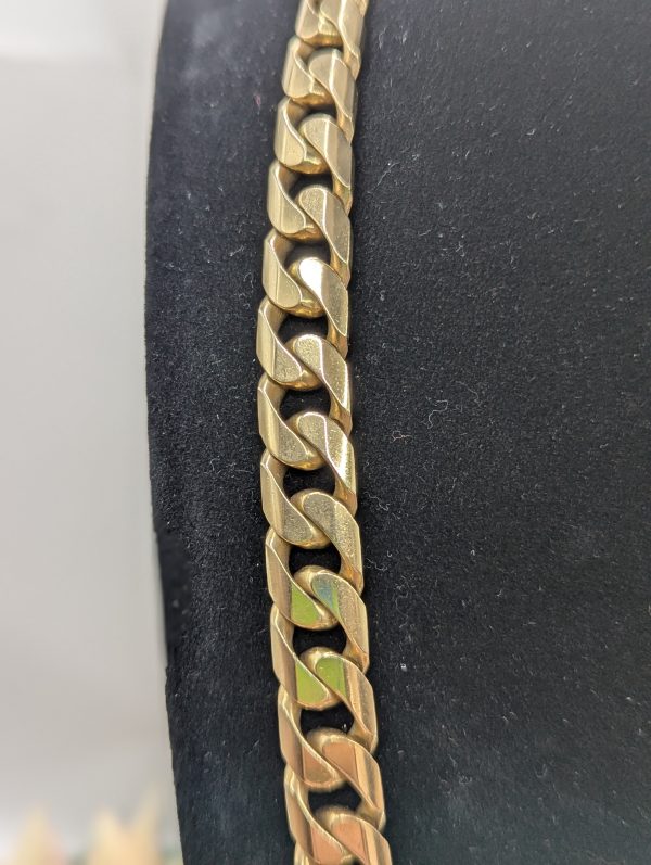 Men's 9CT Yellow Gold Curblink Chain Necklace (108.7gms) - BP349353 - Image 3