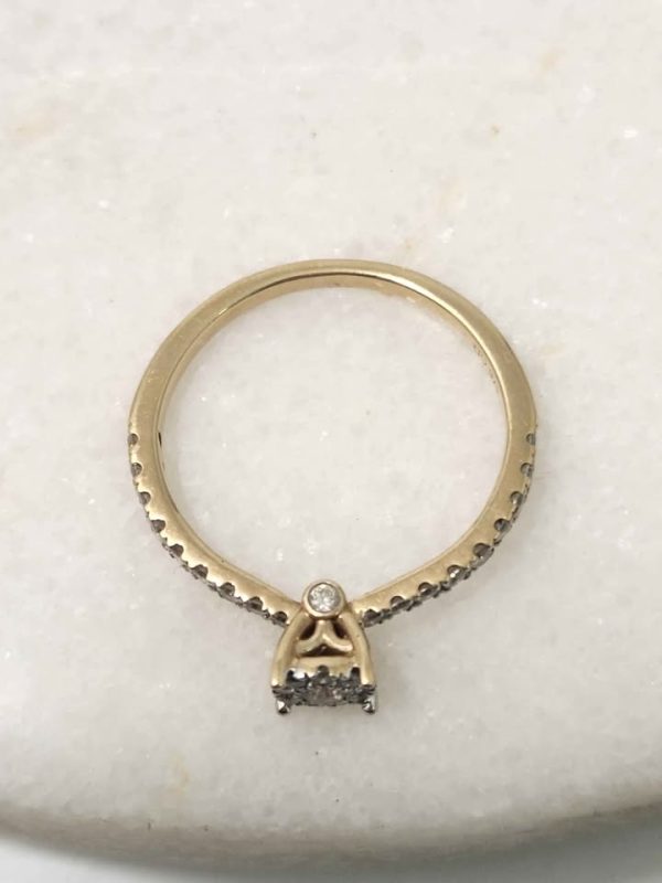 9CT YELLOW GOLD RING (SIZE:N) #GN384434 - Image 4