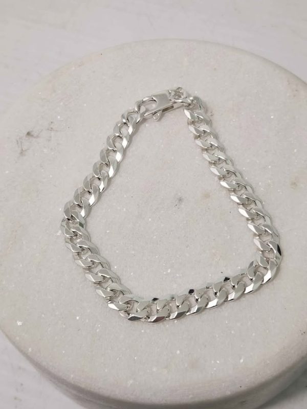 MENS 925CT SILVER BRACELET #GN369911 - Image 4