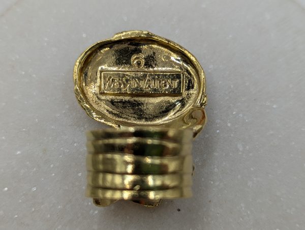 Ladies Yves Saint Laurent Gold Metal Dress Ring - BP385321-2 - Image 5