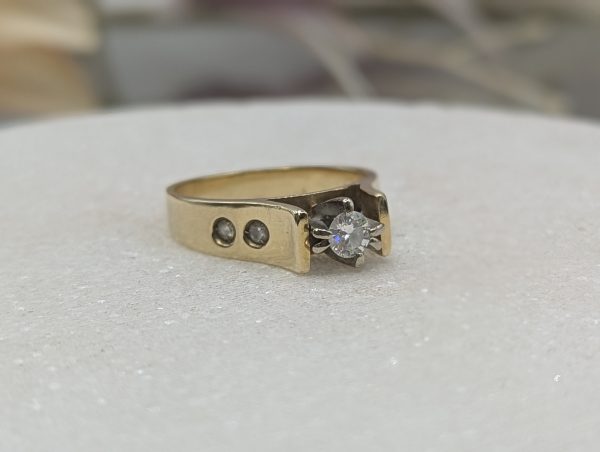 Ladies 14CT Yellow Gold Diamond Solitaire Engagement Ring (3.7gms) - BP335157 - Image 7