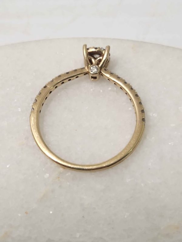 9CT YELLOW GOLD RING (SIZE:N) #GN384434 - Image 12
