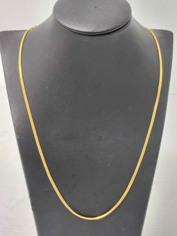 22CT YELLOW GOLD MESH NECKLACE #GN384536 - Image 14