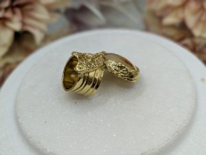 Ladies Yves Saint Laurent Gold Metal Dress Ring - BP385321-2